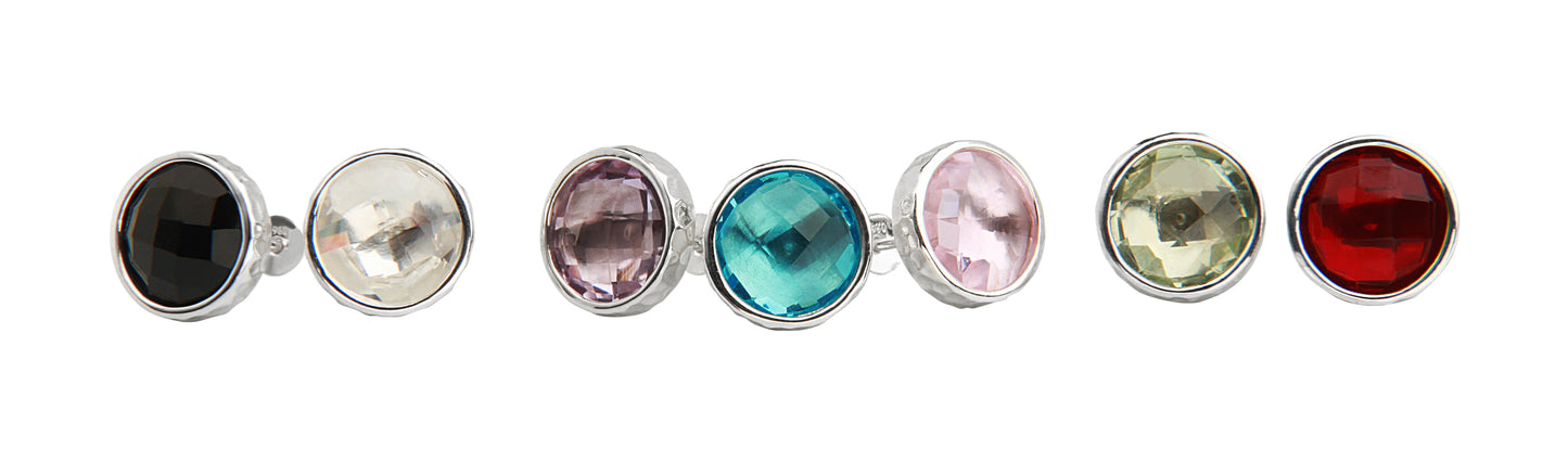 7th Avenue Black Spinel Studs