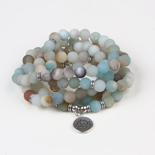 Amazonite Mala Bead Bracelet/Necklace