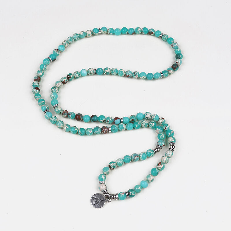 Emperor Stone Mala Bead Bracelet/Necklace