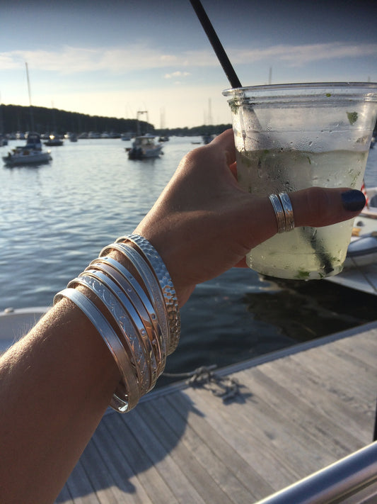 Our Argentium Silver Bangles and Rings are Proudly Made in New York
