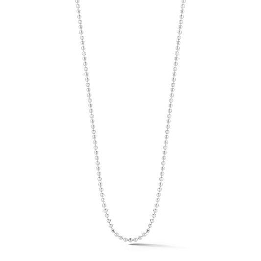 18-inch Diamond-cut Silver Chain