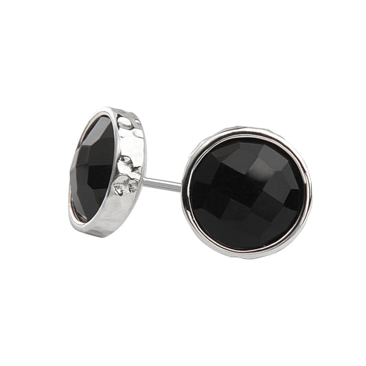 7th Avenue Black Spinel Studs