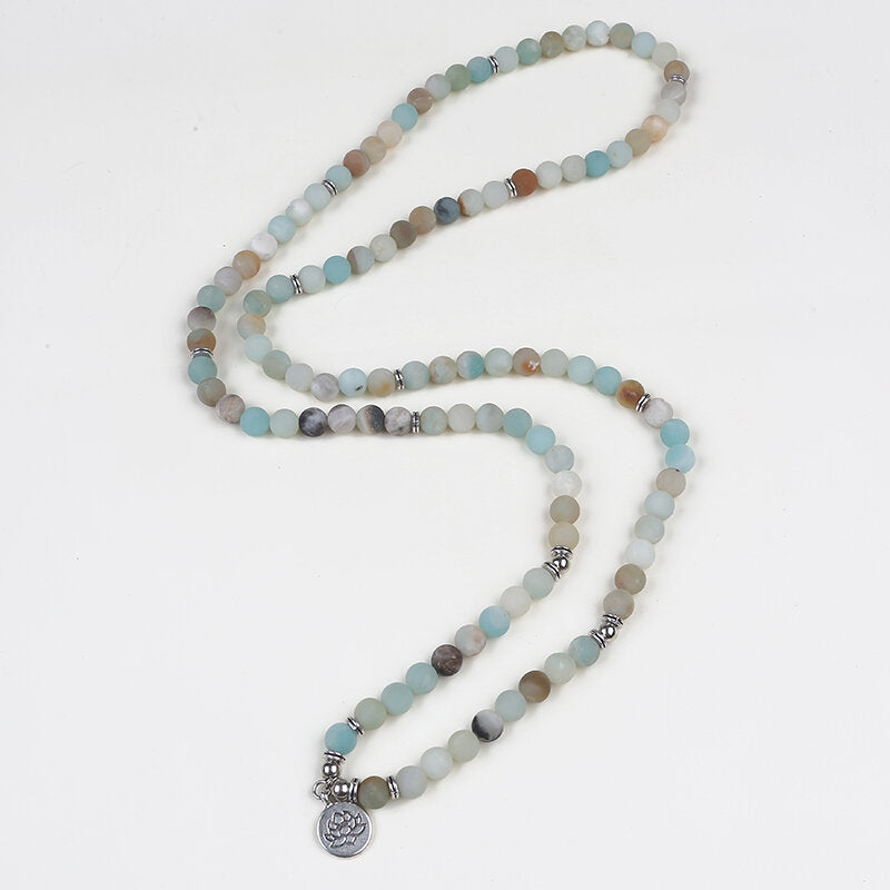 Amazonite Mala Bead Bracelet/Necklace